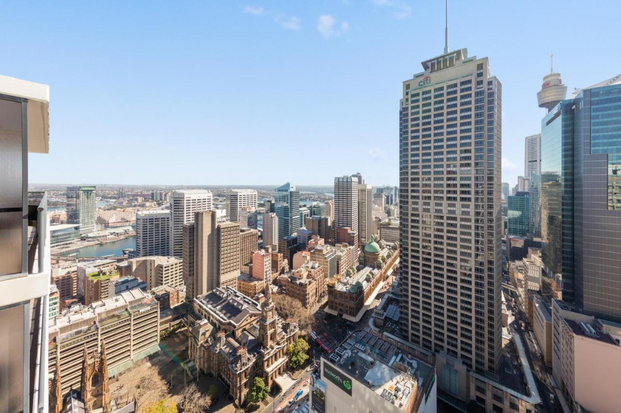 Meriton Suites Pitt Street, Sydney Zewnętrze zdjęcie The view from the apartment